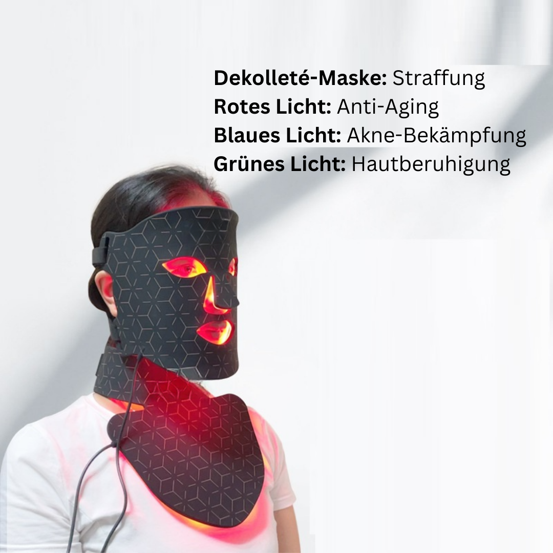 Glow-Revolution™ - LED Gesichtsmaske mit Dekolleté